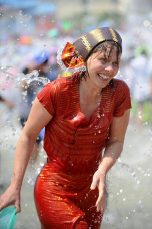 Get drenched at Water Splashing Festival