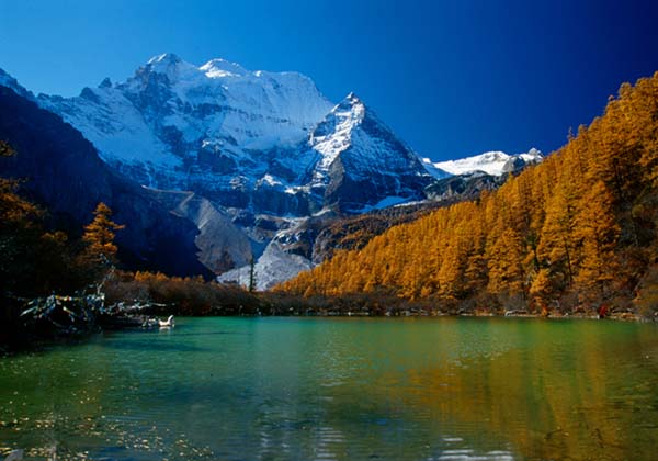 A lake called Pearl Sea at Yading, Daocheng County, Sichuan Province