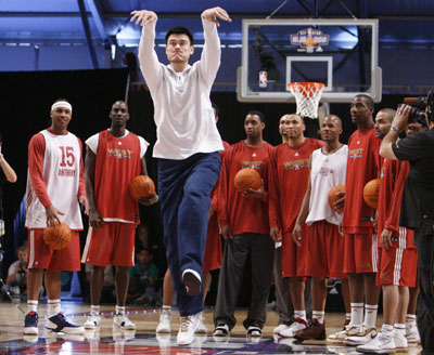 ,yao ming,nba all-star,western team,