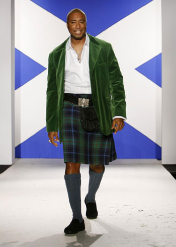 Sports stars 'Dressed To Kilt'on NY fashion stage