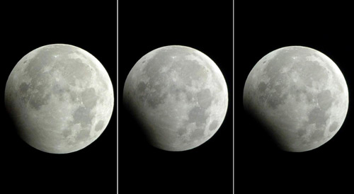 Lunar eclipse on New Year's Day