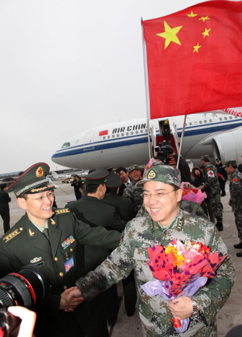 Chinese medical team in Haiti back home