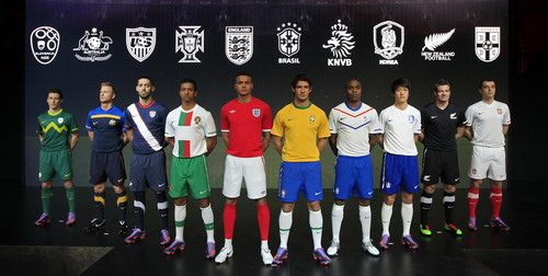 World Cup 2010 soccer kits unveiled in London