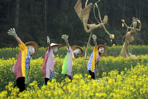 Oilseed Rape Flower Festival in Zhejiang