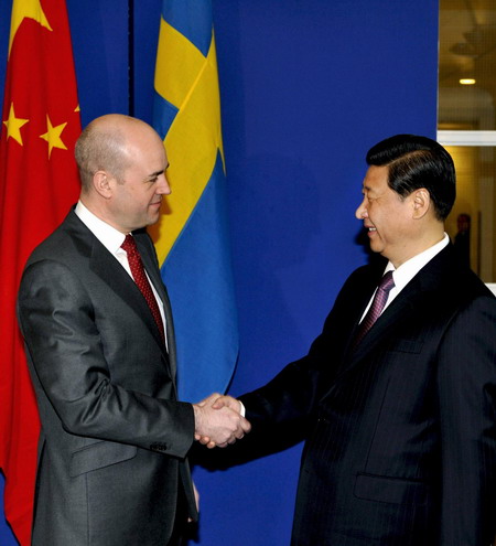 Chinese VP meets with Swedish PM