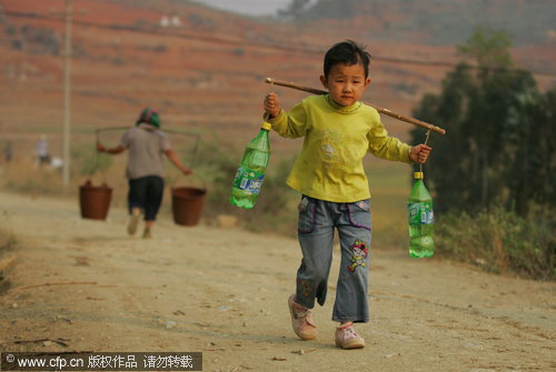 The water line in drought-hit SW China