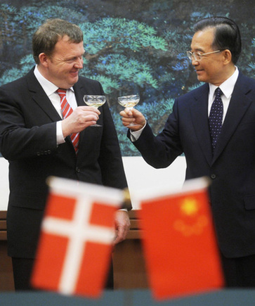 Danish PM meets with Premier Wen in Beijing