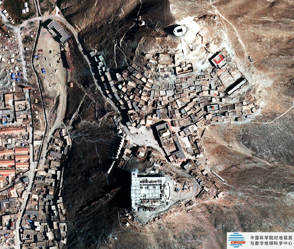 Remote sensing images of quake-hit Yushu