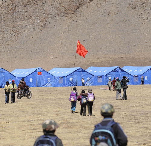 30% students return to school in Yushu