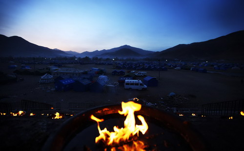 Quake zone enveloped in peaceful morning lights