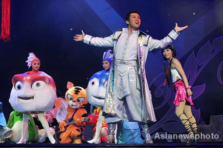 Cartoon musicals take the stage in Hangzhou