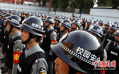 China increases safety measures around campuses