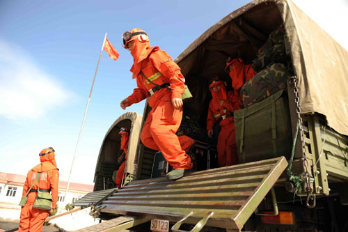 Forest fire prevention drills in N China