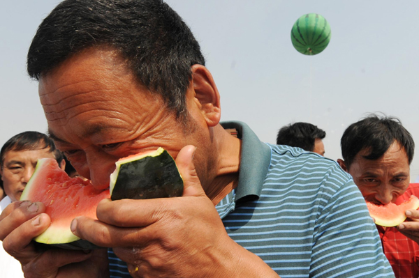 Watermelon gala held in Central China