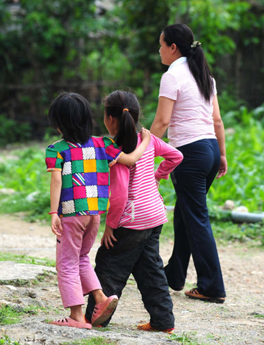 A school of two students and one teacher