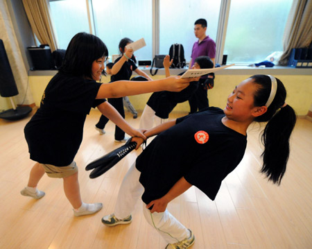 Self-protection Kung-fu vogue among children