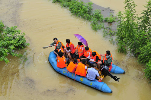 1.17 milion affected by heavy rain in S China