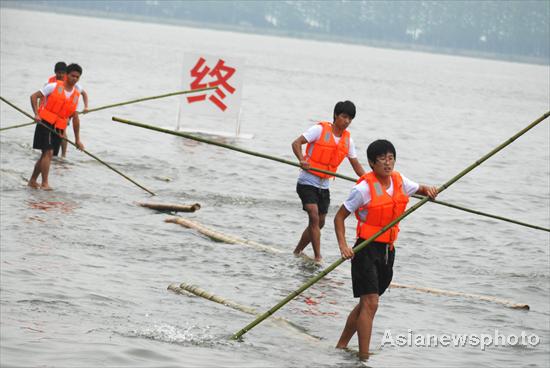 Balancing act on water