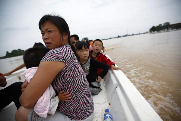 Flood victims in southern China