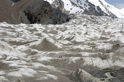 Melting glaciers in NW China