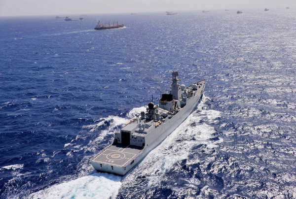 Chinese naval flotillas in joint escort mission