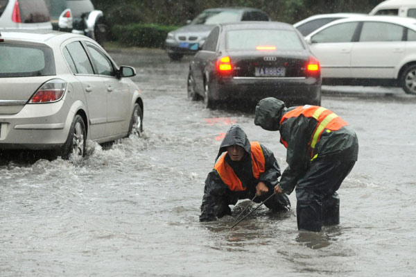 Downpour continues to pound NE China