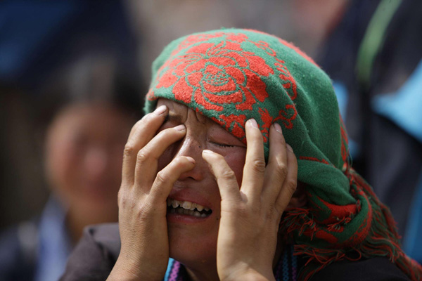 Sorrow in the air after NW China landslide