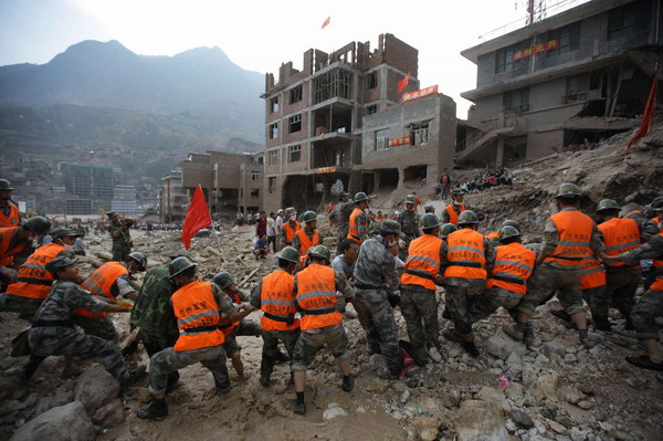 Search and rescue work continues in Zhouqu