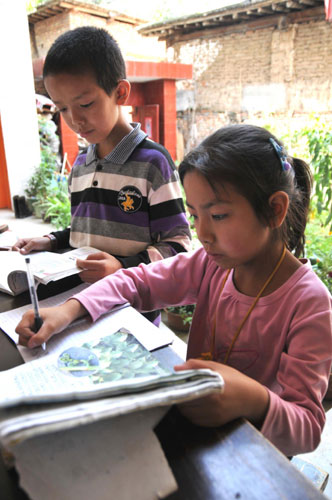 Eager to return to school in Zhouqu