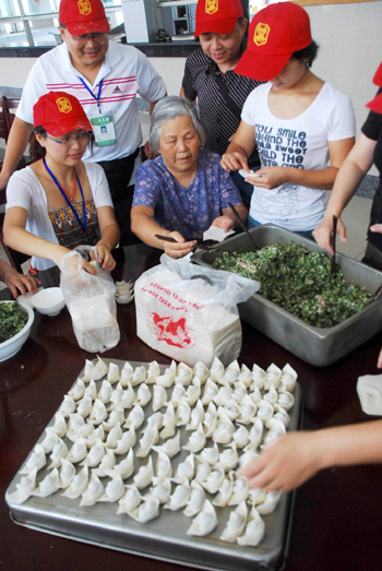 Nursing homes get fall festival dumplings