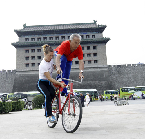 Bike stunt team in Beijing