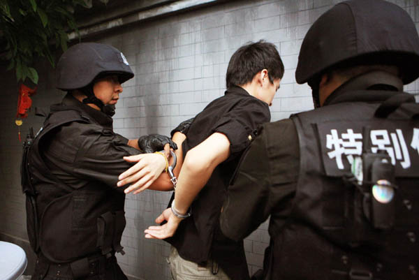 Police drills in Beijing