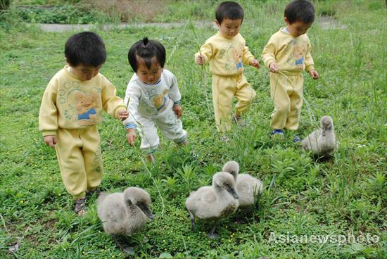 Quadruplets thriving after six years