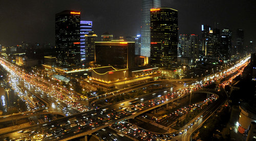 Beijing stuck in severe traffic jams