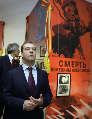 Russia's President Medvedev calls at China