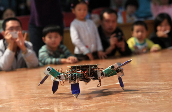 Robots show off on university stage