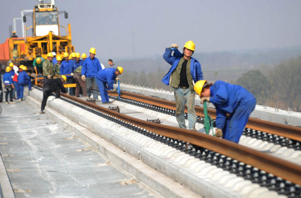 Beijing-Shanghai high-speed rail almost completed