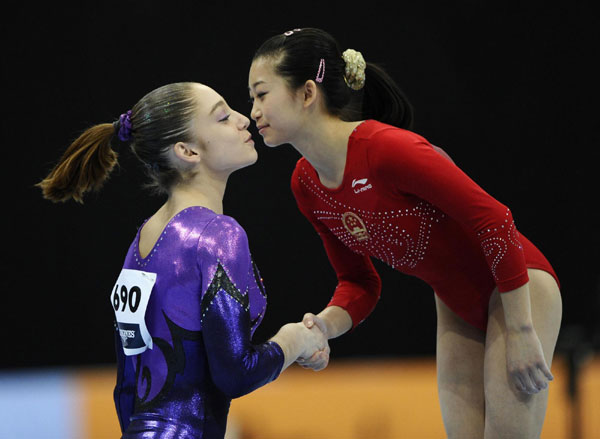 Russia, China, US grab women's individual medals at Gymnastics Worlds