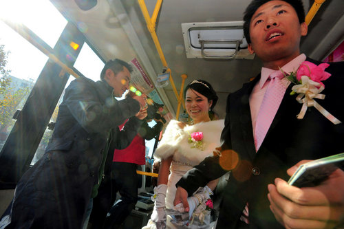 The next stop is marriage on the love bus