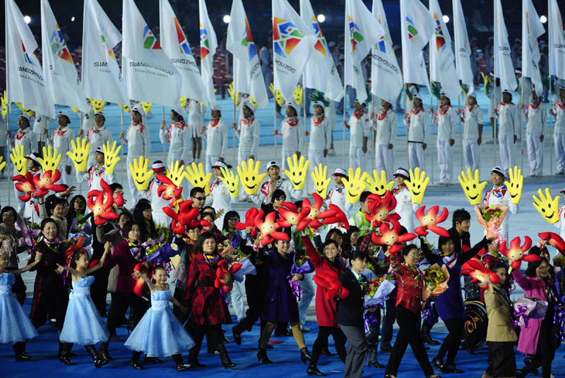 Photos: Opening ceremony of Asian Para Games