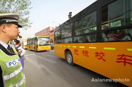 Cheers as 22 new school buses roll out