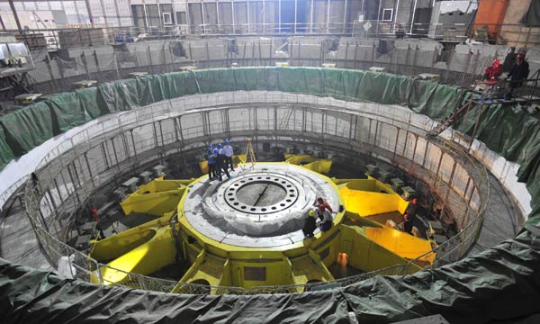 Turbine of Three Gorges starts water filling test