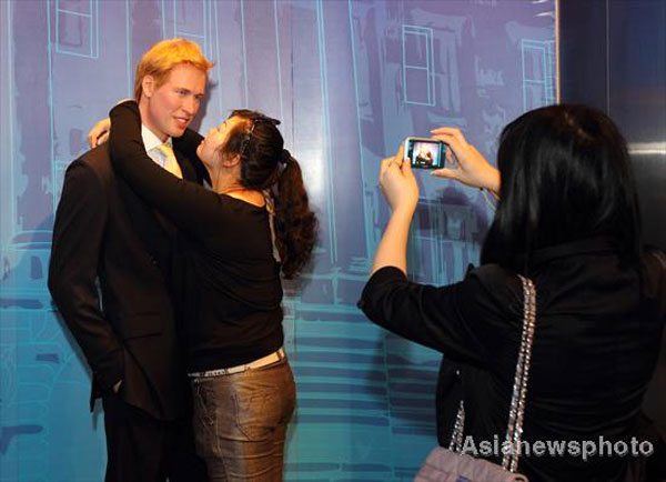 A kiss from a waxwork Prince
