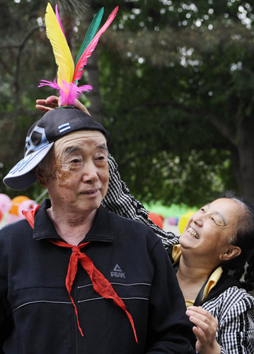 Elderly celebrate own Children's Day