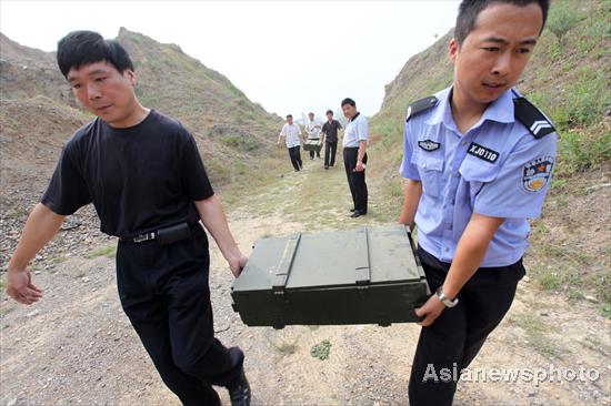 Ammunition disposal in C China town