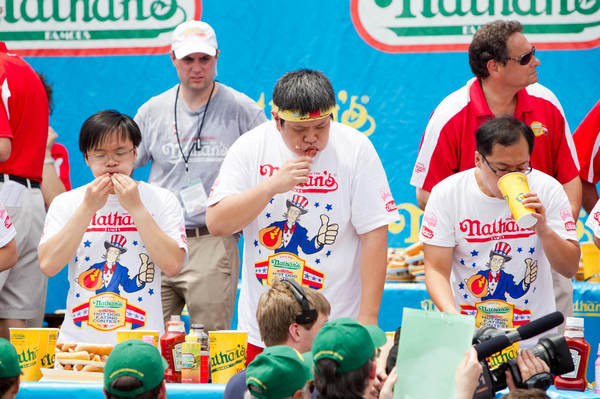 Int'l Hot Dog Eating Contest in New York