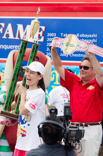 Int'l Hot Dog Eating Contest in New York