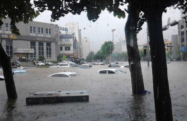 Rain sets off mudslide in South Korea