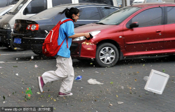 Sandstorm strikes NW China