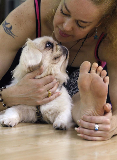 Dog yoga lessons in HK